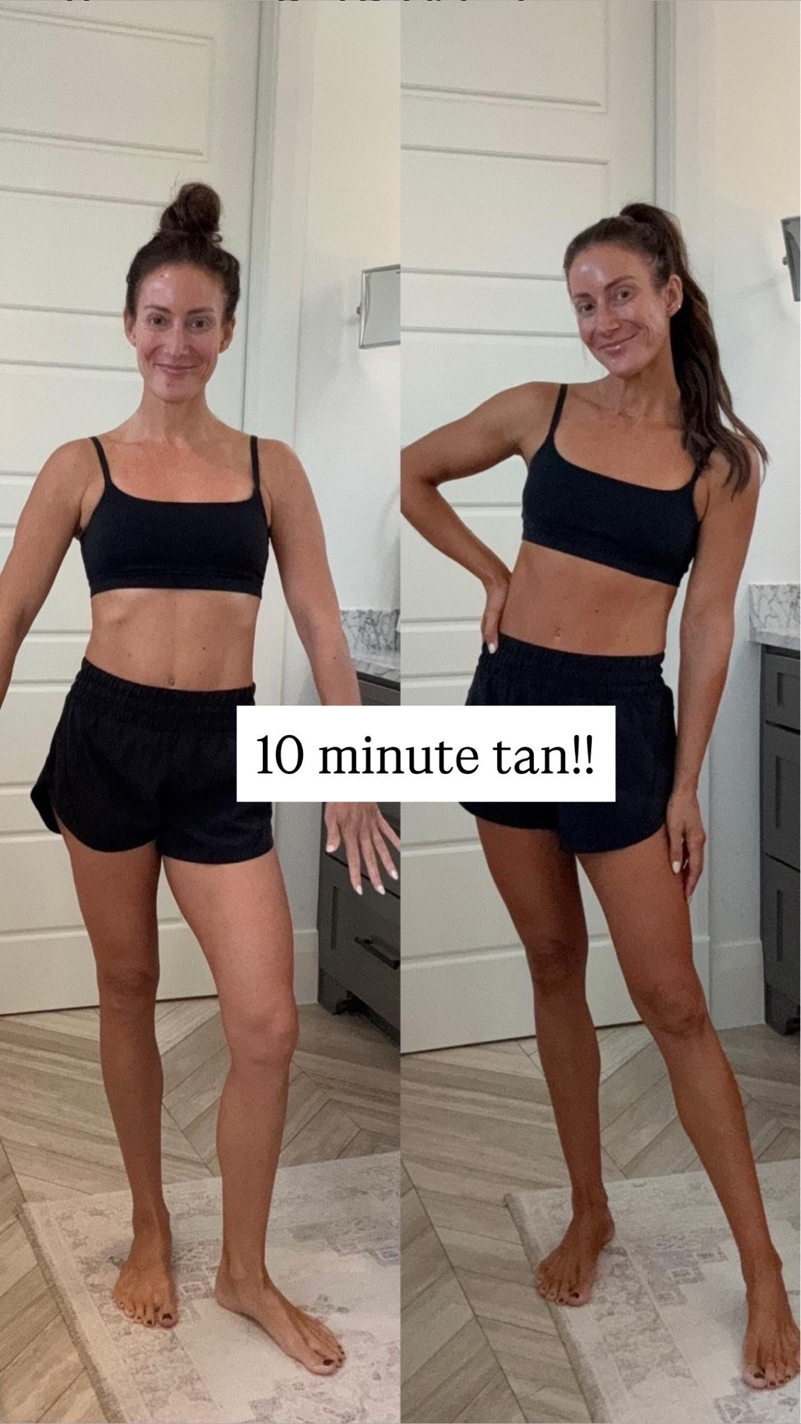 10 min express tan from Loving tan is my new FAVE! So quick, not sticky, develops for 24 hours even after washing not off and such a good color!

#LTKU #LTKselfcare #LTKBeauty