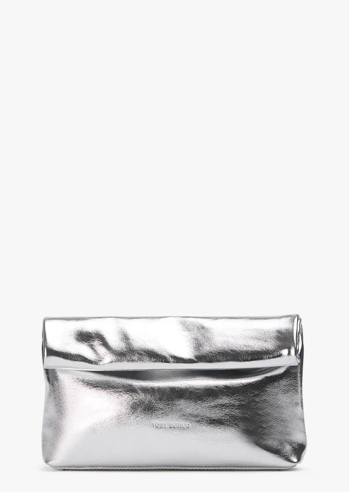 Avva Silver Metallic Clutch | Handbags | Tony Bianco | Tony Bianco (Australia & New Zealand)