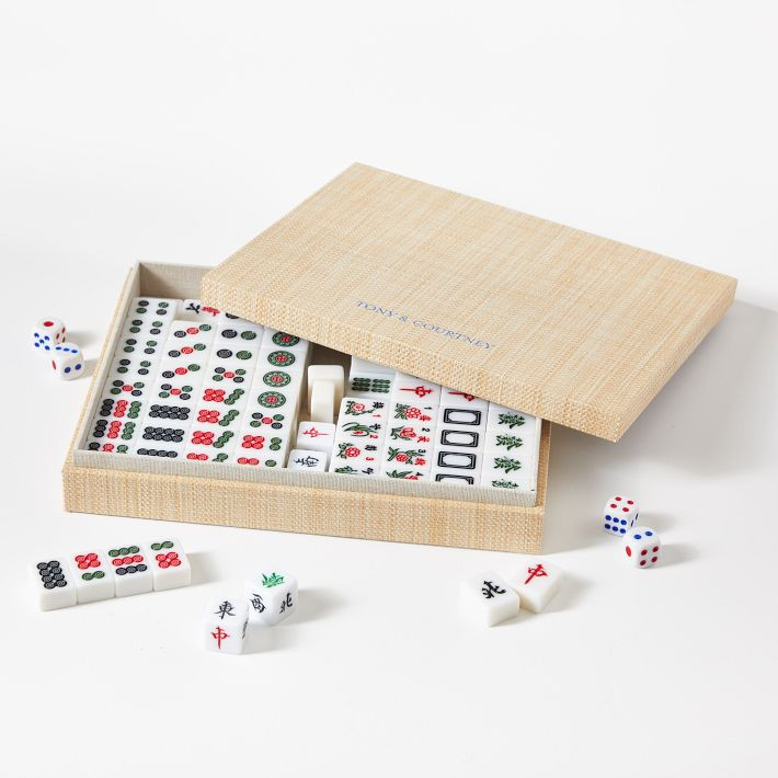 Raffia Chinese Mahjong Game Set | Mark and Graham