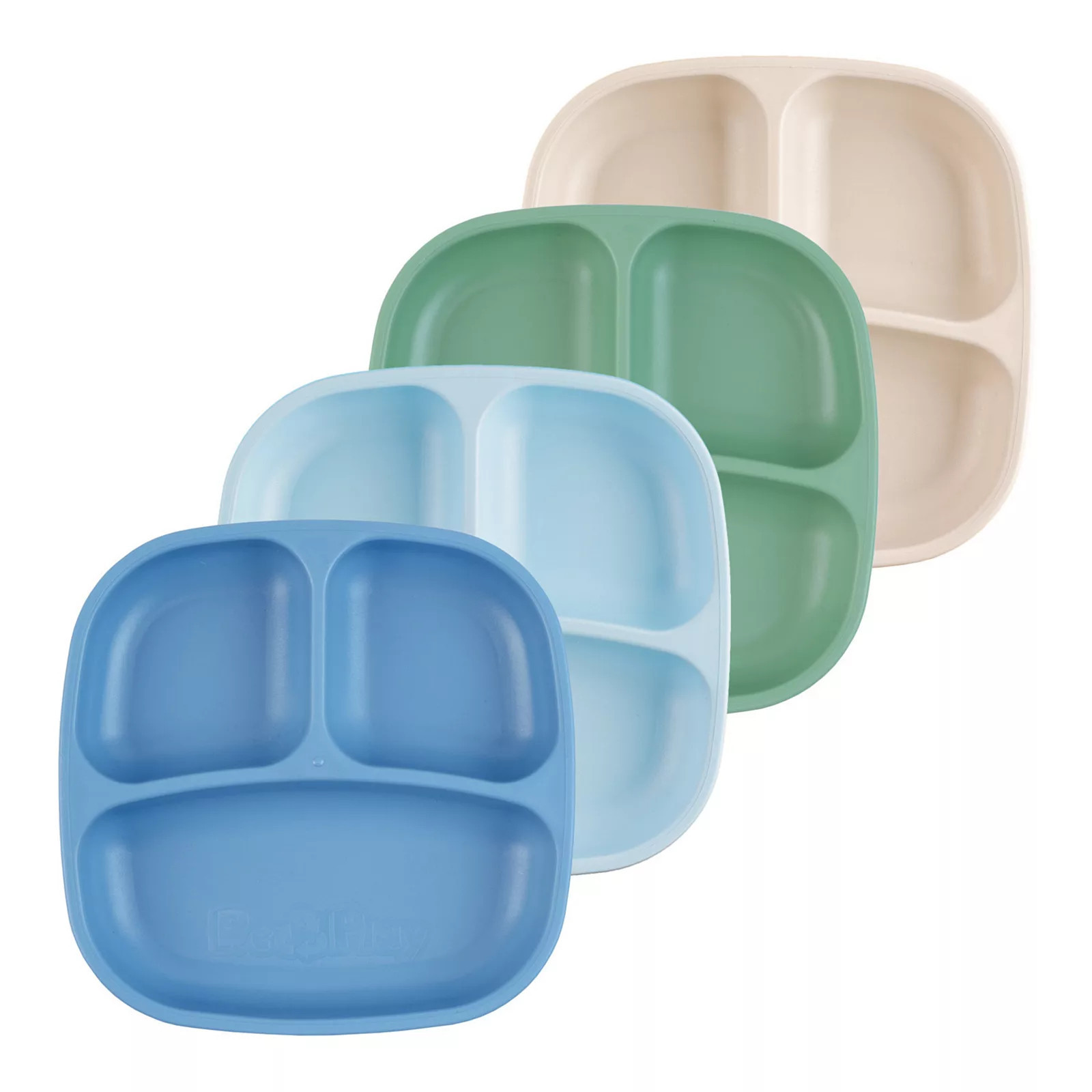 Re-Play 4-Pack Seaside Divided Plates | Kohl's