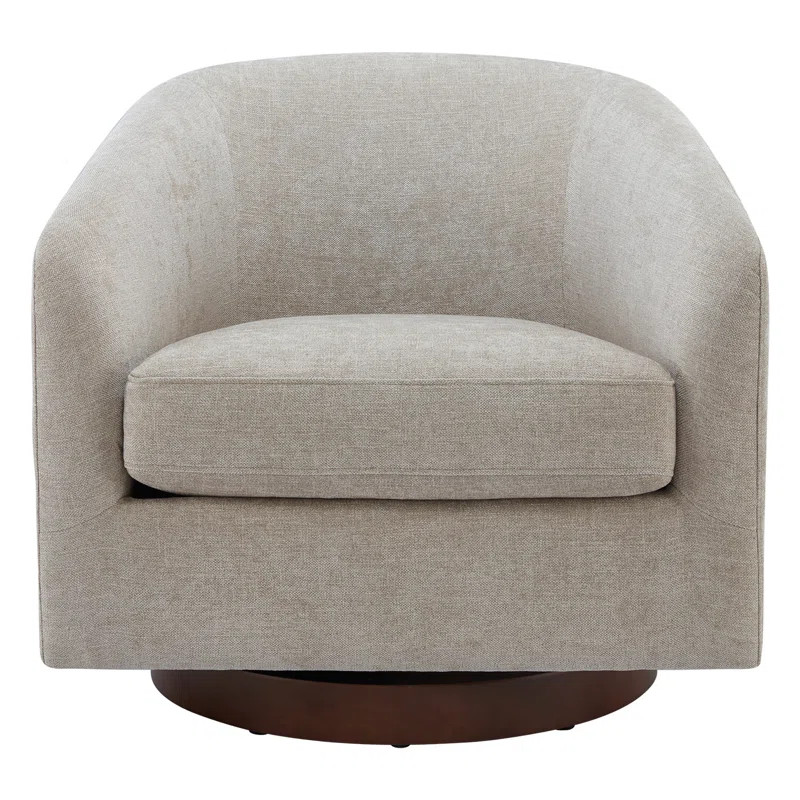 Bennett Upholstered Swivel Barrel Chair | Wayfair North America