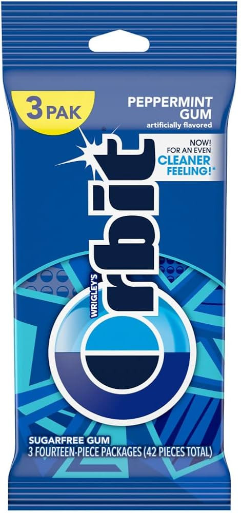 Orbit, Peppermint Sugarfree Gum, 42 ct | Amazon (US)