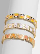 Mickey Mouse Disney Halloween Puzzle Piece Bracelet - Disney Candy Corn Bracelet | BaubleBar (US)