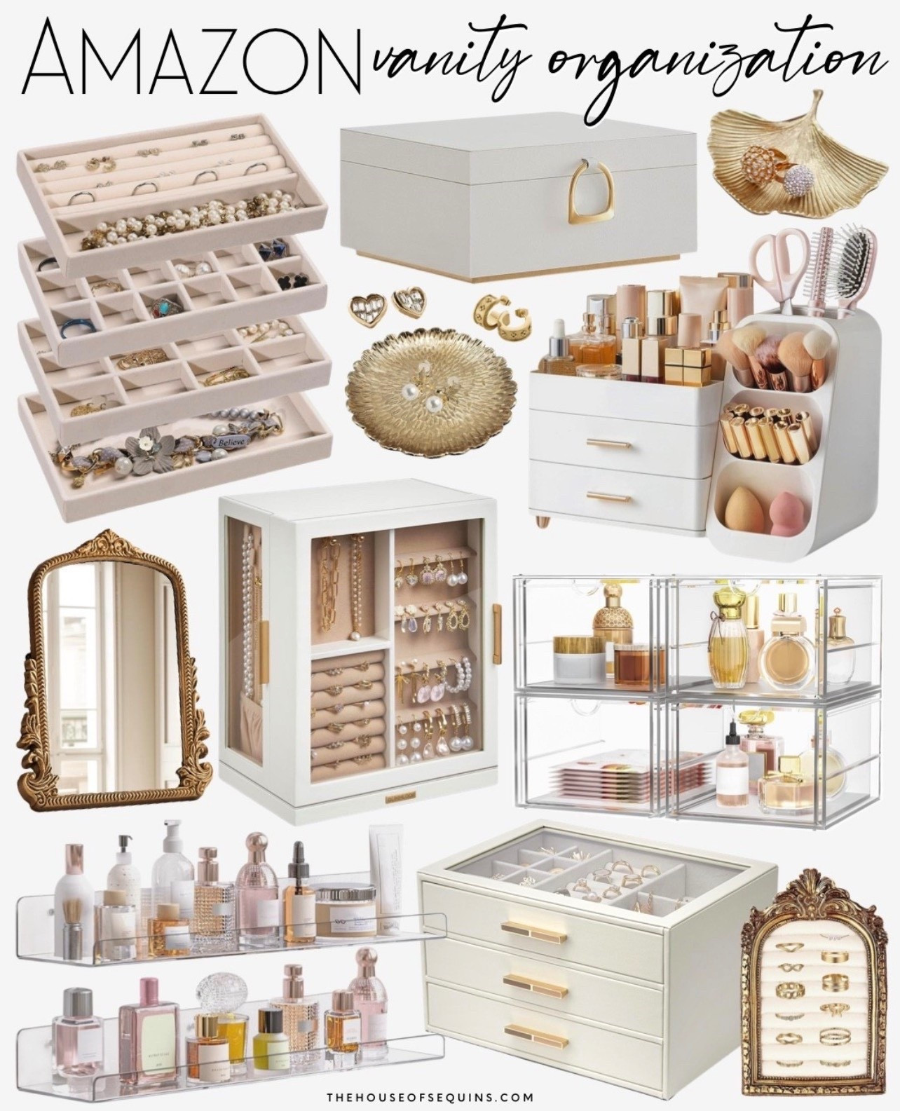 Shop Amazon home organization! Vanity organization, makeup storage, jewelry storage, vanity mirror, closet organization, perfume storage

Follow my LTK @thehouseofsequins on the @shop.LTK app to view this post and get my exclusive app-only content!

#liketkit 
@shop.ltk
https://liketk.it/5NS3G

Follow my LTK @thehouseofsequins on the @shop.LTK app to view this post and get my exclusive app-only content!

#liketkit #LTKSaleAlert #LTKHome #LTKmomlife
@shop.ltk
https://liketk.it/5NShe