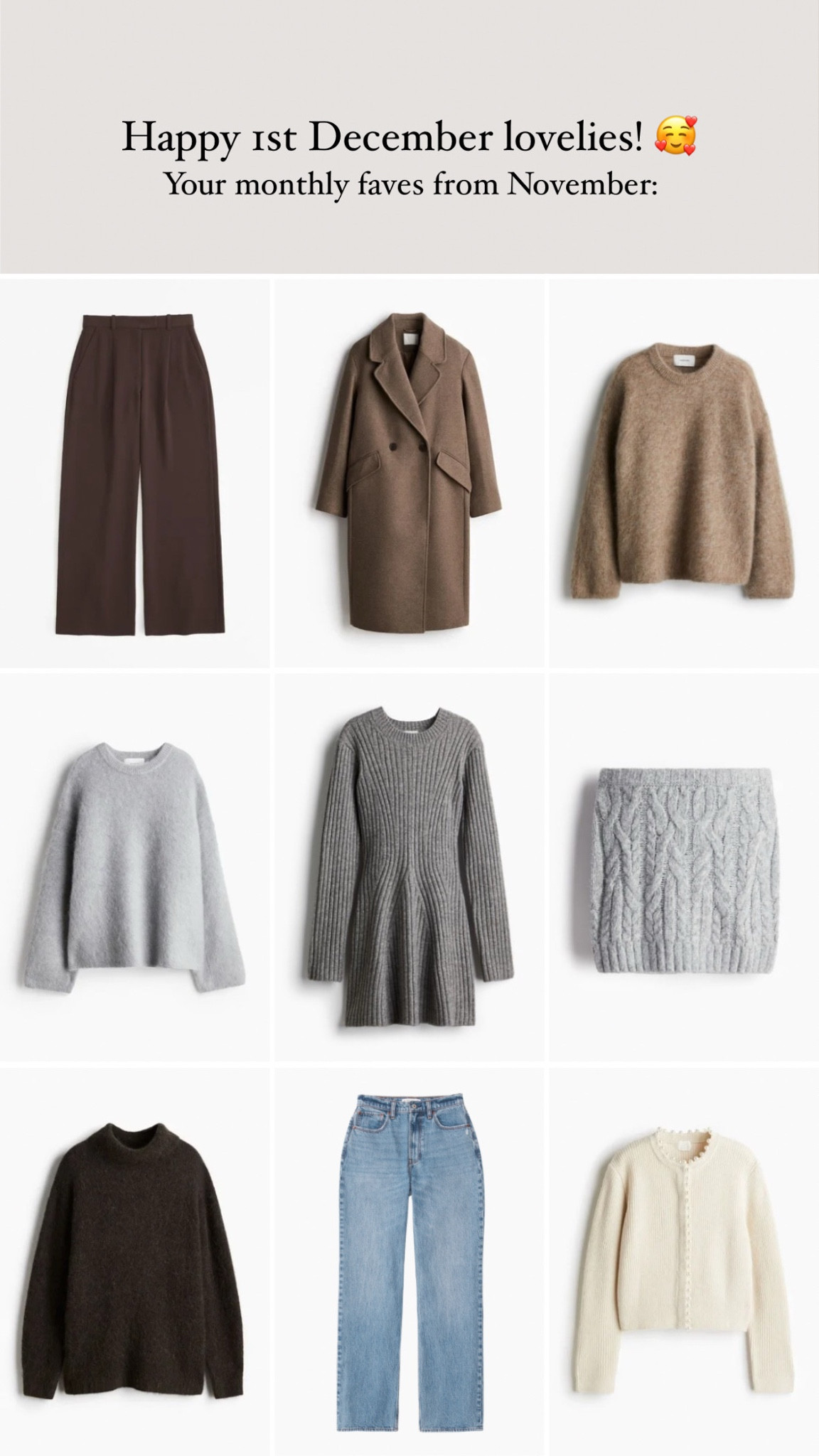 November monthly faves! Your picks 🥰❄️

#LTKeurope #LTKstyletip #LTKwinter