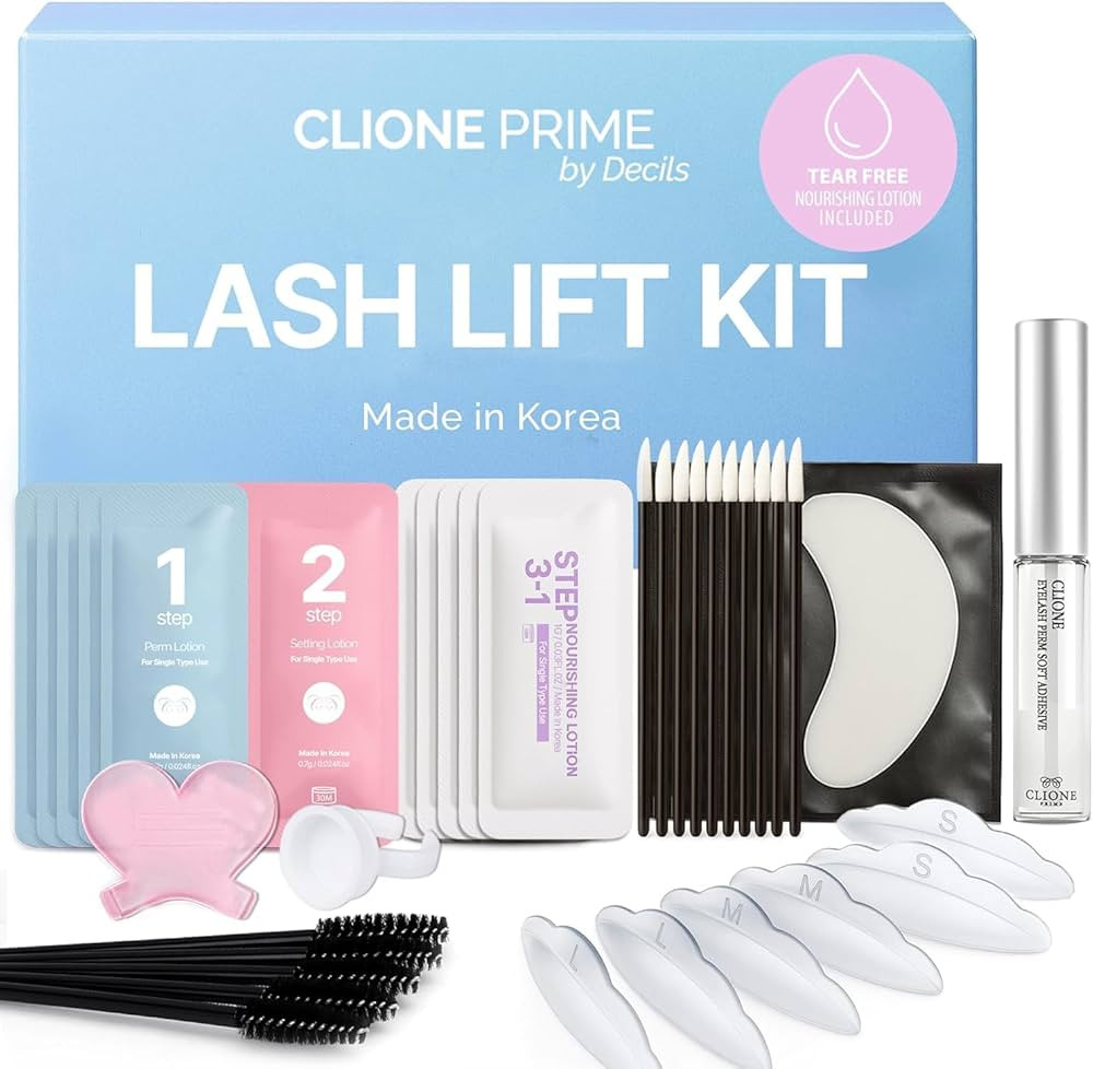 Korean Lash Lift Kit - 5 Sets At Home Eyelash Perm Kit with Upgraded Glue, Eyelash Lift Kit, DIY ... | Amazon (US)