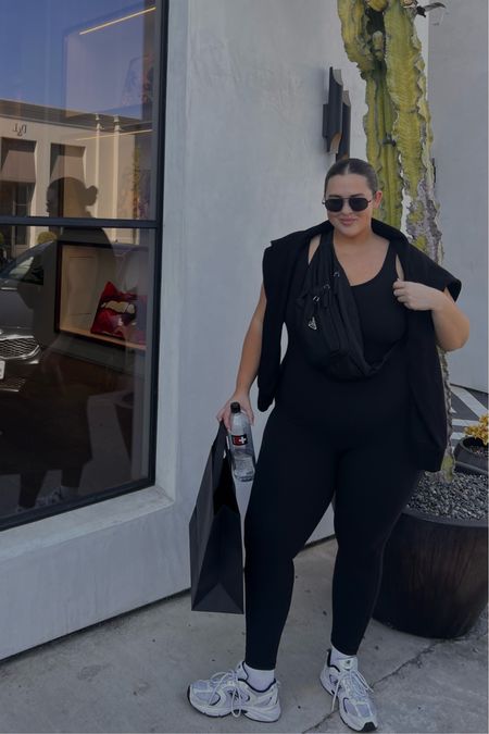 plus size on-the-go outfit inspo ⌚️

plus size outfit, casual outfit, jumpsuit outfit, lululemon, all black outfit, workout outfit, plus size fashion 

#LTKcurves #LTKFitness #LTKstyletip