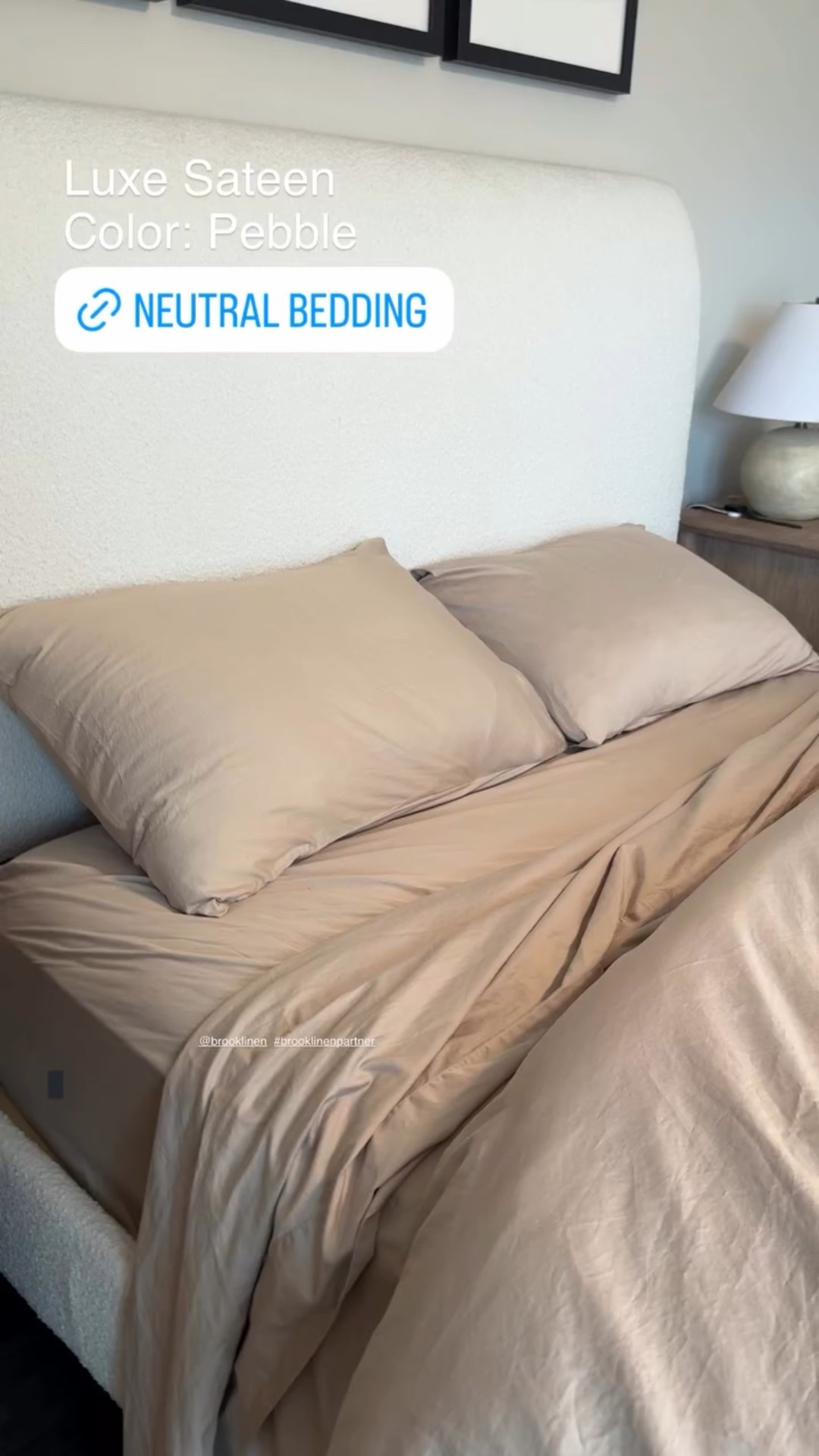 Fall Bedding refresh ☁️ Brooklinen has 20% off site wide right now! My sheets and duvet cover are in the color pebble and waffle blanket is the color jade stripe! Sale ends 10/27

#brooklinenpartner #ad @brooklinen #bedding #fallbedding #greenbedding #beddingrefresh #bedroominspo

Luxe Sateen 
Color: Pebble @brooklinen  #brooklinenpartner

#LTKSeasonal #LTKSaleAlert #LTKHome