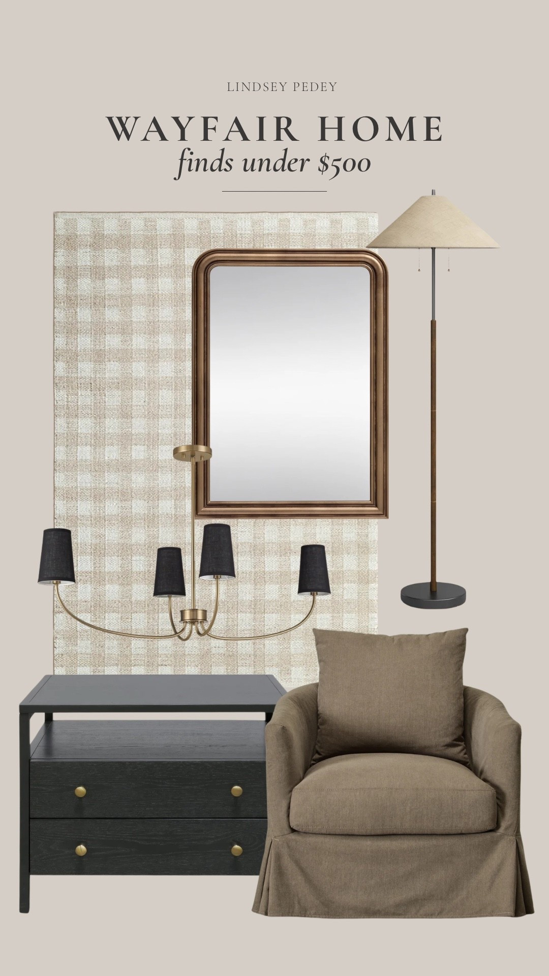 Wayfair home finds under $500 🙌🏻

Affordable home finds, Wayfair, nightstand, accent chair, fall finds, fall home, floor lamp, plaid rug, chandelier, neutral home, fall decor

#LTKHome