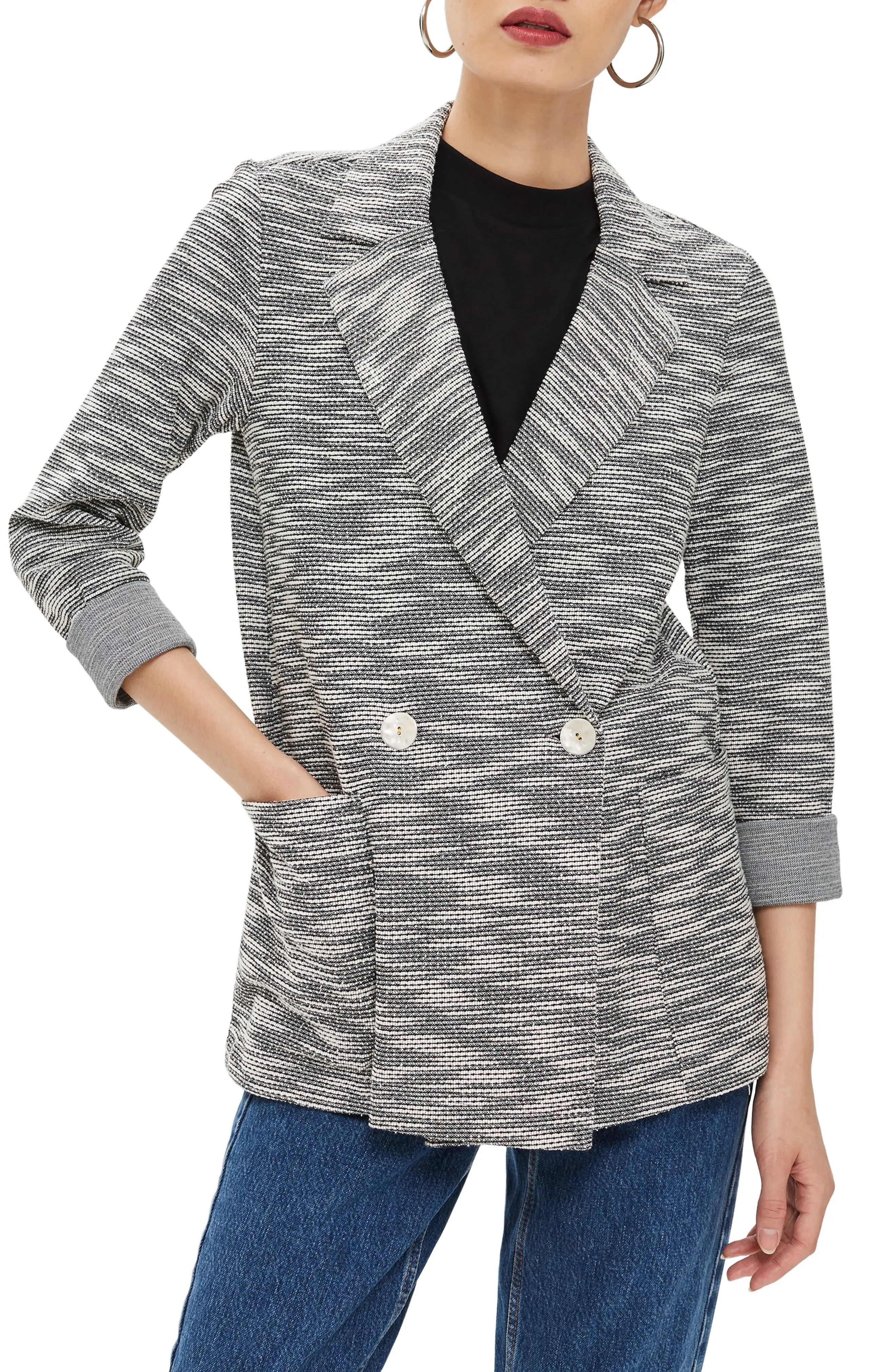 Topshop Bouclé Button Jacket | Nordstrom