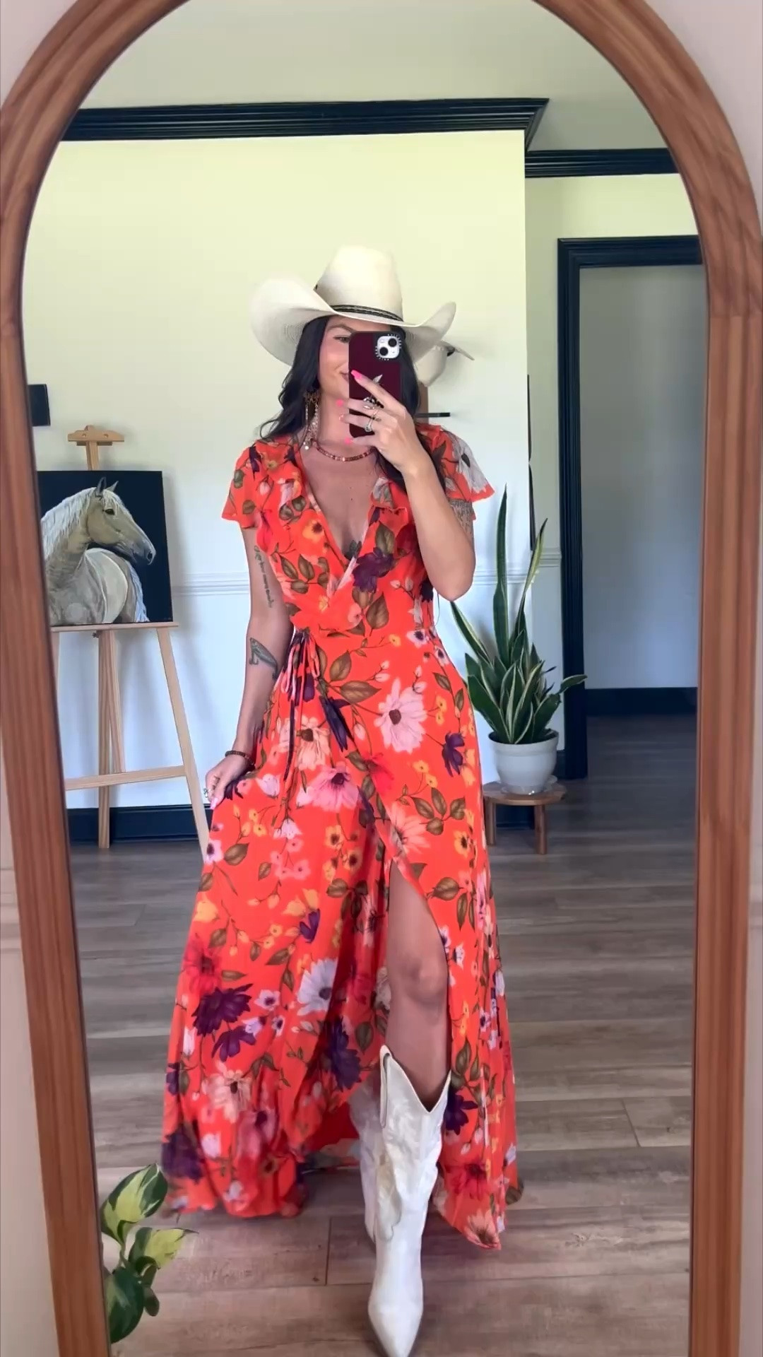 Still a few sizes left in my wrap dress! This one is perfect for a summer date night 🧡🌸 wearing size xs! Code LORIG30 or LORILYNN35 to save

#LTKootd #LTKgrwm #LTKSaleAlert