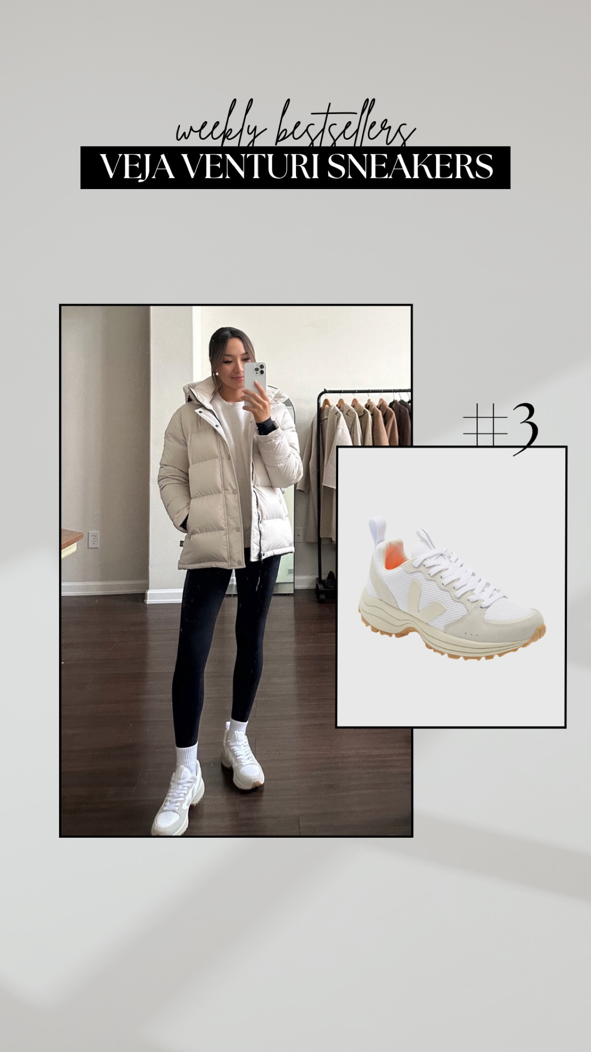 #3 bestseller: veja Venturi sneakers 

Sneakers / elevated / sporty / athleisure 

#LTKShoeCrush