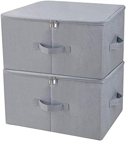 Dust proof Closet Clothes Storage Boxes with Zip Lid, Breathable Fabric & Collapsible Design for ... | Amazon (US)