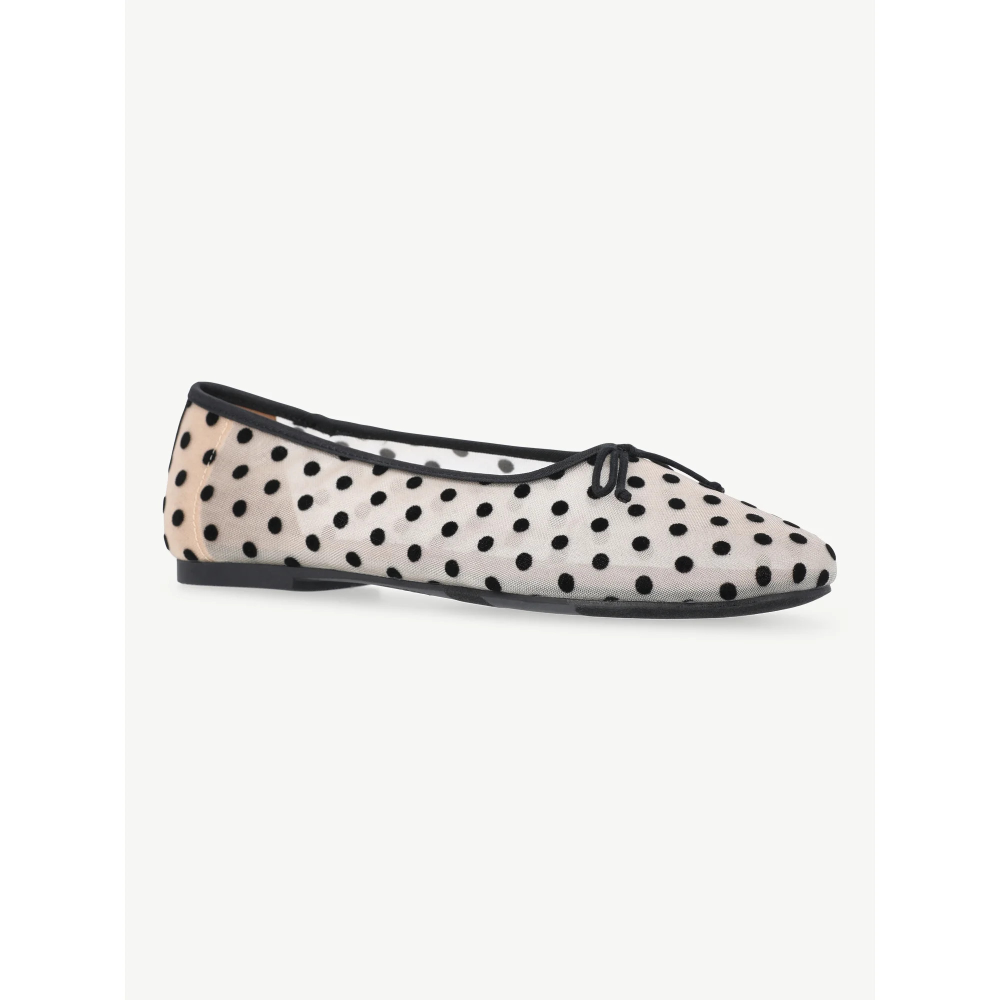 No Boundaries Women's Mesh Ballet Bow Flats | Walmart (US)