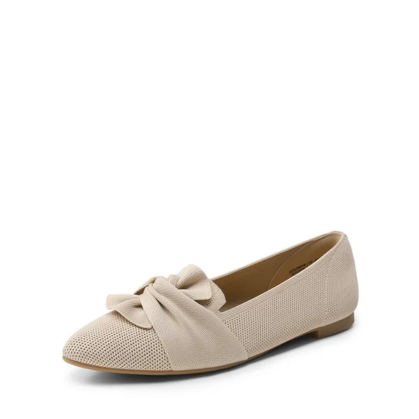Ascenelle Women’s Foldable Bow Flats Knit Edition | Dream Pairs