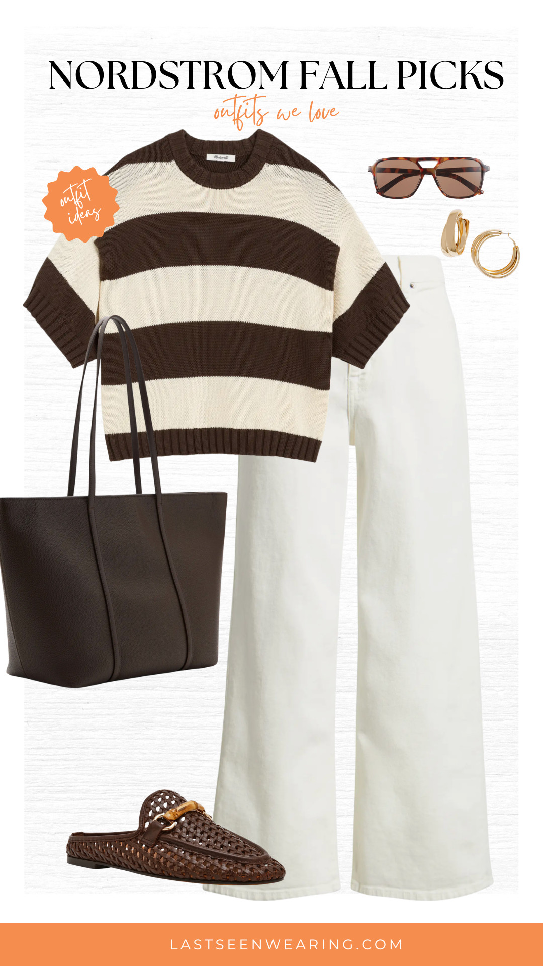 Such a cute fall transition outfit from Nordstrom!! Obsessed with this Madewell sweater - almost sold out on Nordstrom so linked the Madewell site too!  

 #LTKootd #LTKSeasonal #LTKOver40
