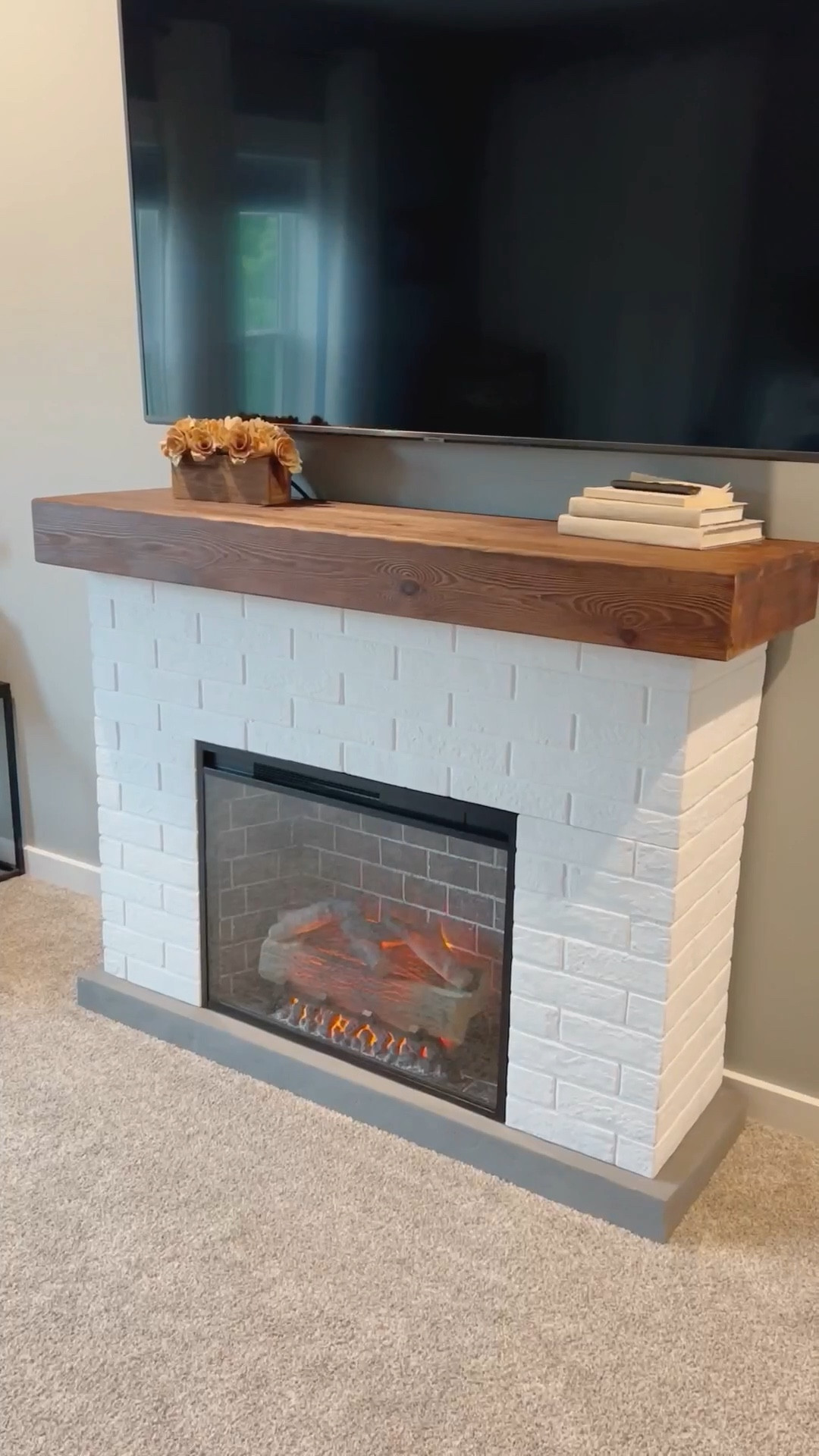 I have wanted a fireplace in my bedroom for the last few years but I just haven’t wanted to deal with the mess, time, and money that comes with building a built in fireplace. When I saw the Jackson Smart Electric Fireplace Mantle Package I knew it was the perfect solution! I brought it inside and assembled it all by myself in under an hour. #electricfireplace 

#LTKVideo #LTKHome