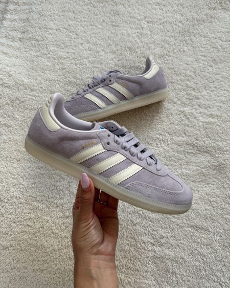 Can’t wait to wear these lavender adidas sambas! So cute for a pop of color for summer!
Runs big, size down 

Sneakers, shoes, active wear, summer shoes, travel outfit

#LTKShoeCrush #LTKStyleTip #LTKActive