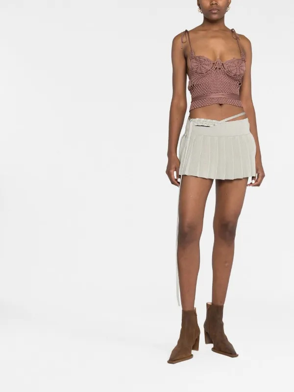 woven corset top | Farfetch Global