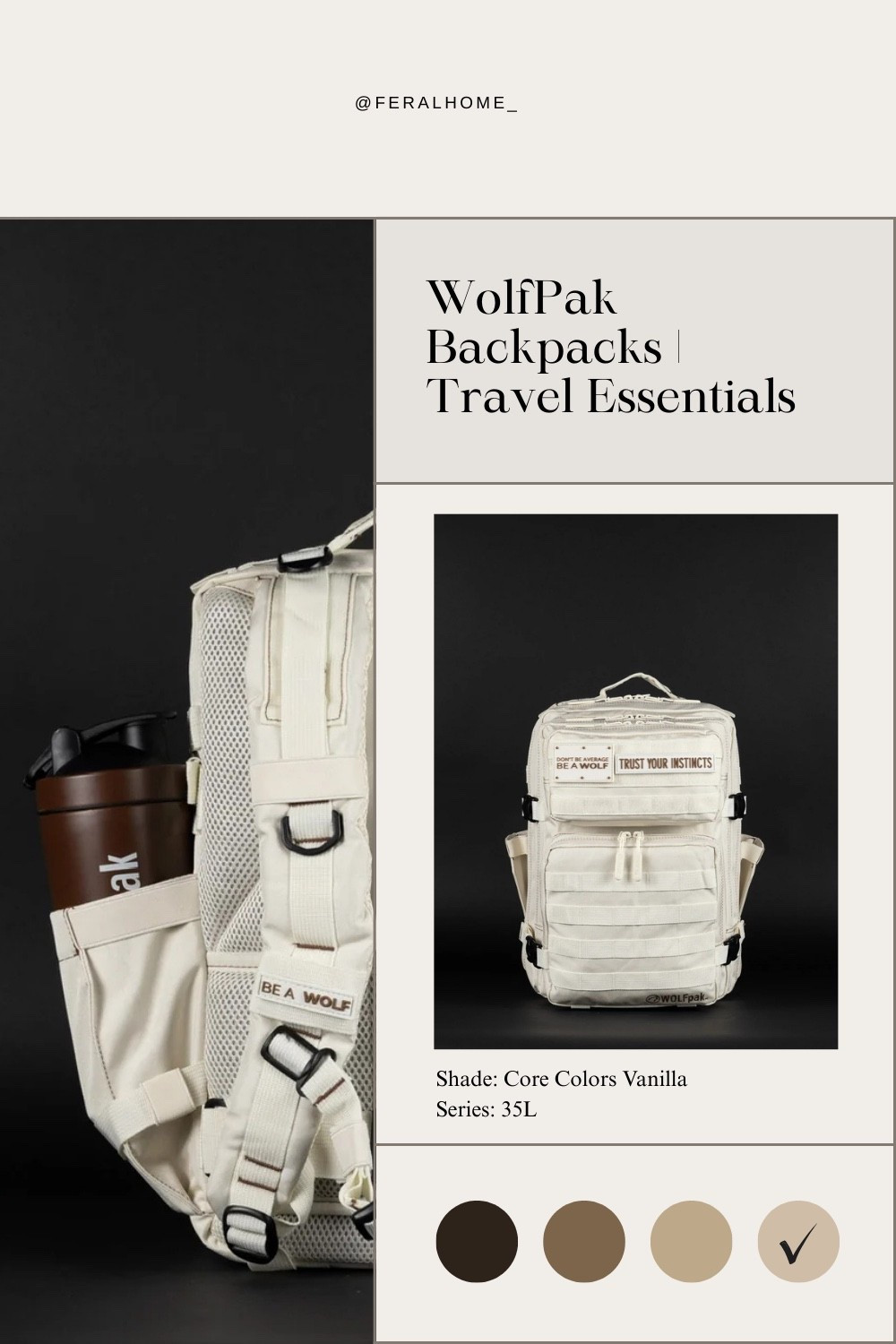 WOLFPAK: backpacks 

Sizes 35L & more! 
Color: VANILLA (more to choose from below) 

#LTKTravel #LTKdayinmylife #LTKSpringSale