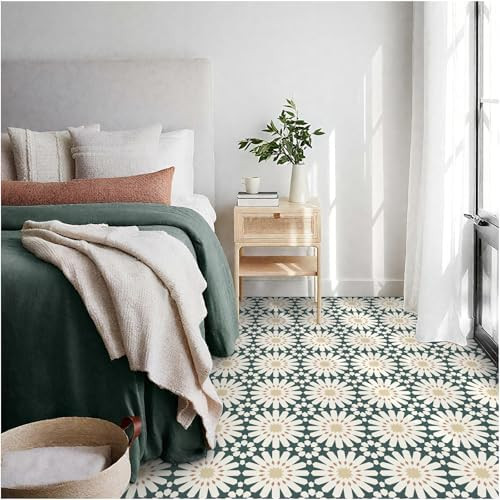 MORCART Peel and Stick Floor Tile - 20 PCS, 7.87" x 7.87" Vinyl Flooring - Waterproof Self-Adhesi... | Amazon (US)