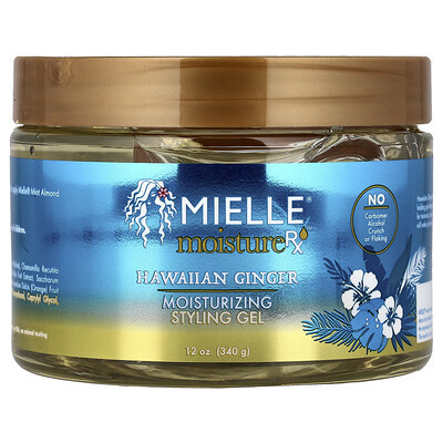 Mielle, Moisture RX™, Moisturizing Styling Gel, Hawaiian Ginger, 12 oz (340 g) | iHerb