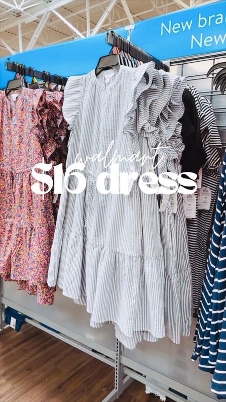 New $16 flutter sleeve summer dress at Walmart! Runs true to size. I’m wearing a medium to add length. 






Walmart fashion. Walmart style. Affordable fashion. Budget style. Time and tru. Walmart dress. 

#LTKover40 #LTKstyletip #LTKfindsunder50