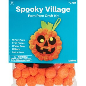 Spooky Village Pom Pom Pumpkin Craft Kit | CVS Health