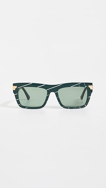 Bold Ribbon Rectangular Sunglasses | Shopbop