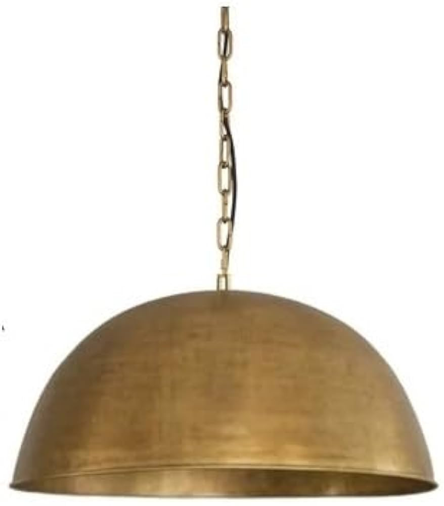 Hammered Brass Dome Pendant Light, Antique Pendant Light Brass Lampshade Ceiling Light Kitchen Is... | Amazon (US)
