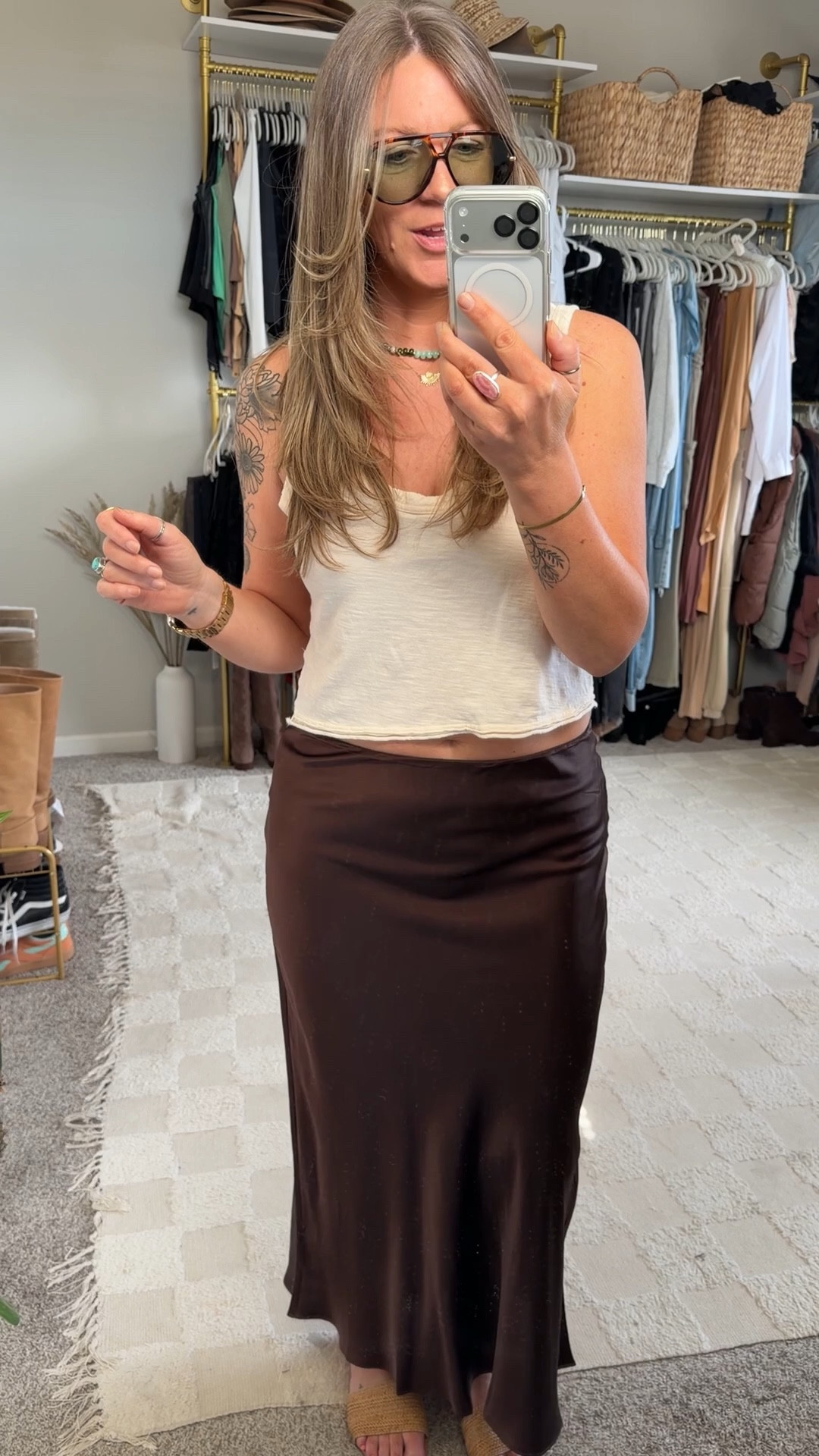 Skirt is tts (large) 

#LTKTall #LTKOver40