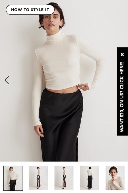 Best cropped turtleneck on sale for 60% off! 

#LTKCyberWeek #LTKfindsunder50