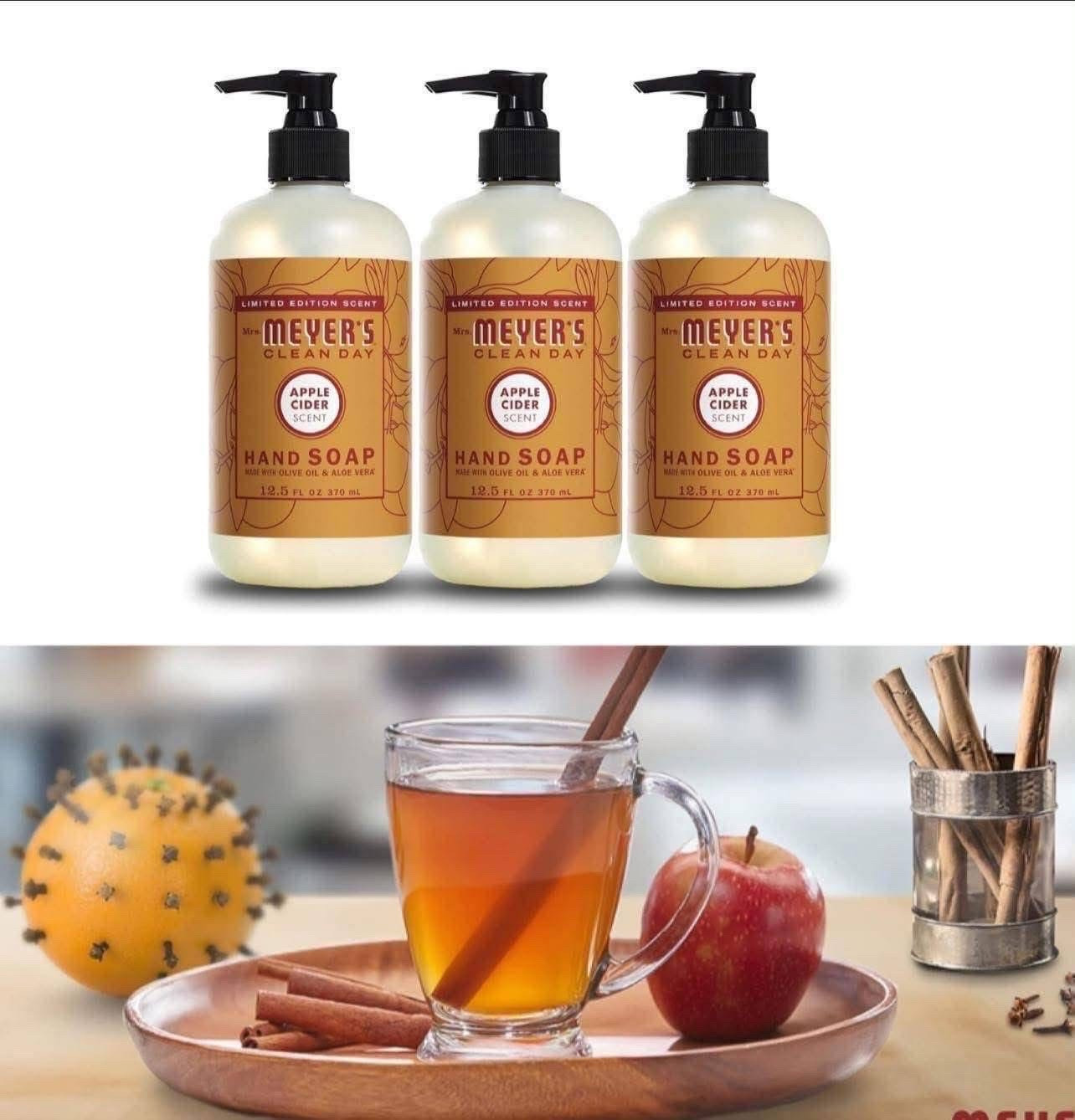 Flash sale today at Amazon on the year after year fan favorite Mrs. Meyer’s Apple Cider Hand Soap!! This soap - and all of the related products - smells simply AMAZING 🍎 The soap and dish soap are in my kitchen every single year when it launches, and a 3 pack of the Apple Cider Hand Soap is on sale today - usually retails for $6/bottle!

#LTKSeasonal #LTKSaleAlert #LTKselfcare