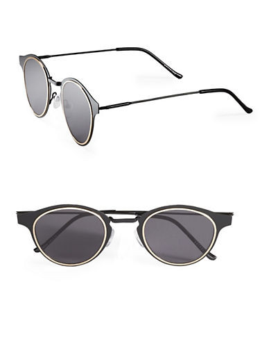 53MM Warp Round Sunglasses | Lord & Taylor
