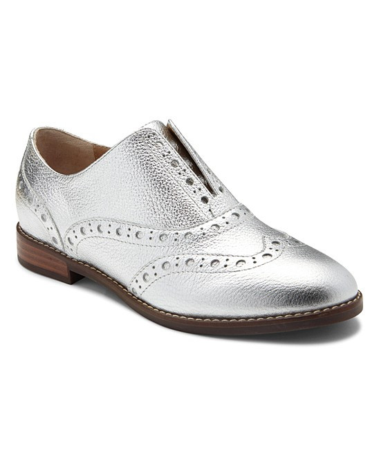 Vionic Women's Oxfords SLV - Silver Hadley Leather Oxford - Women | Zulily