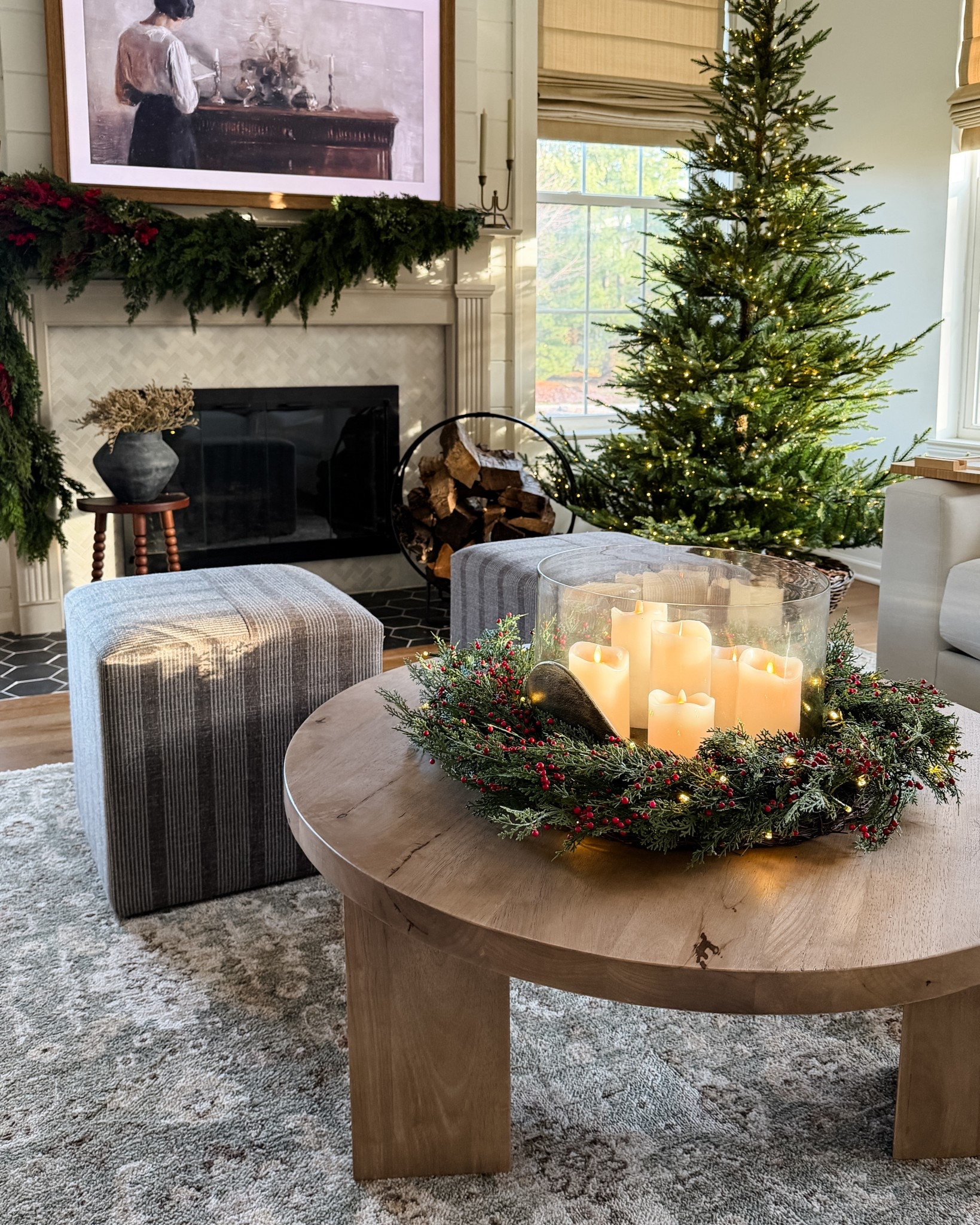 Unfortunately I do love spending too much money on home decor. At least it’s all currently on sale now?! 🙈 but I’ve been coveting this Arhaus hurricane vase and couldn’t get it out of my brain. The Pottery Barn wreath around it is a perfect fit (28 inch). And the candles are Amazon, so I saved a bit there too. 😂

#LTKHome #LTKHoliday #LTKCyberWeek