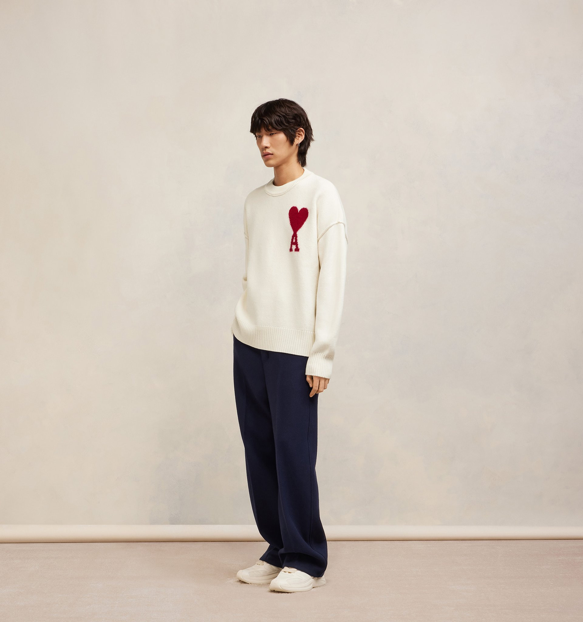 Red Ami de Coeur Sweater | AMI Paris US