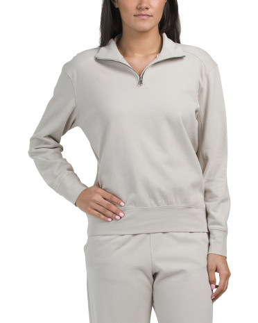 Organic Cotton Roam Travel Quarter Zip Top | TJ Maxx