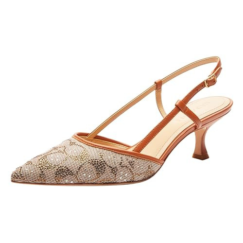 COACH Women's Rosie Slingback Mary Jane Flat, Burnished Amber, 11 | Amazon (US)