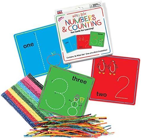 Arts and Crafts for Kids Numbers Learning Pack, Non-Toxic, Waxed Yarn, Fidget Toy, Reusable Moldi... | Amazon (US)