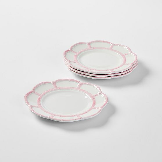 Bamboo Melamine Accent Plate, Set of 4 | Mark and Graham