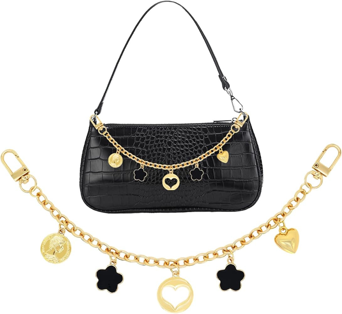 HOSBY Bag Charm Handbag Chains Decoration for Women, Sparkling Pendant Accessories for Purse Desi... | Amazon (US)