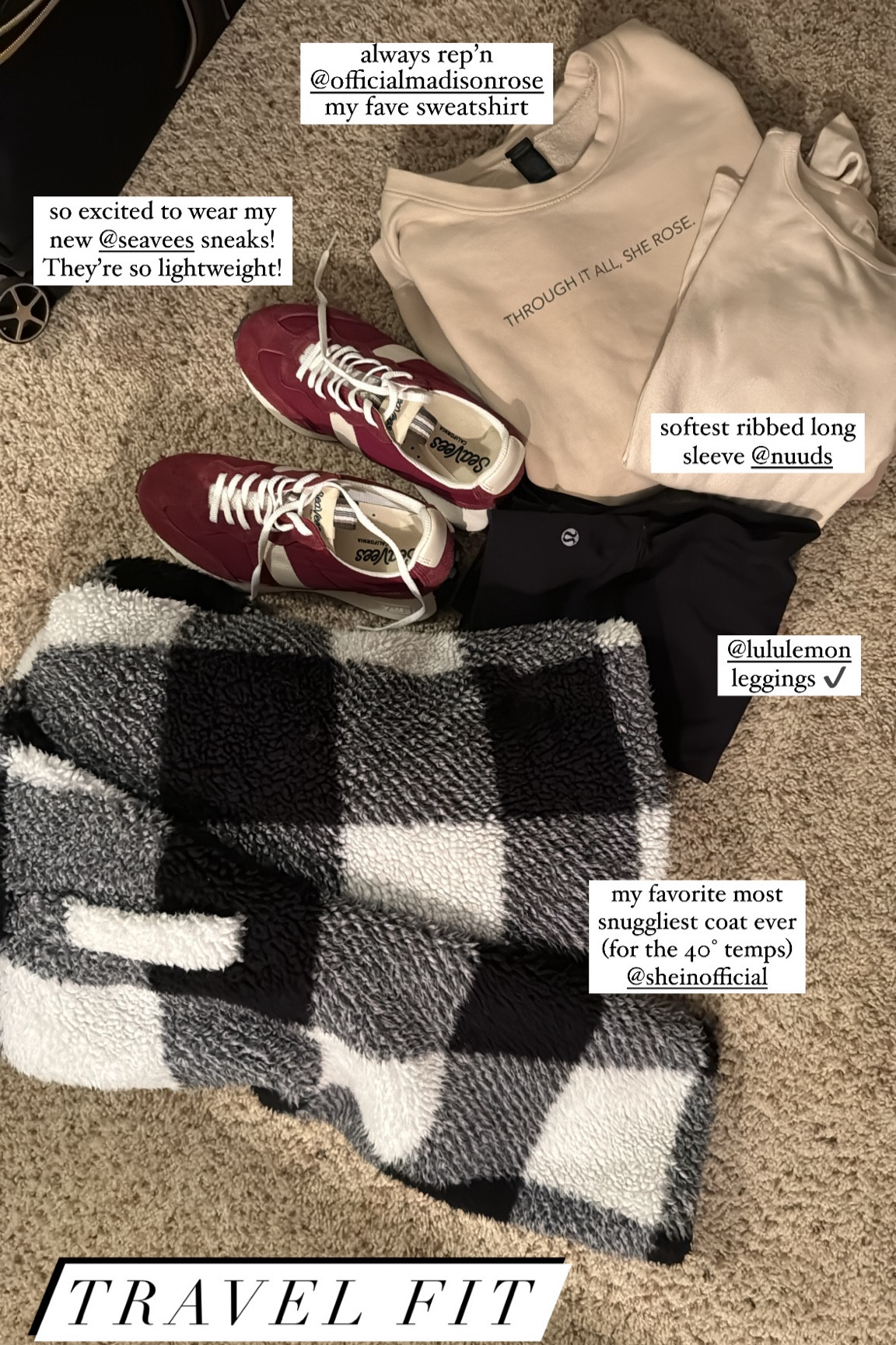 Travel fit sporting my new sneakers! 

#LTKStyleTip #LTKTravel #LTKShoeCrush