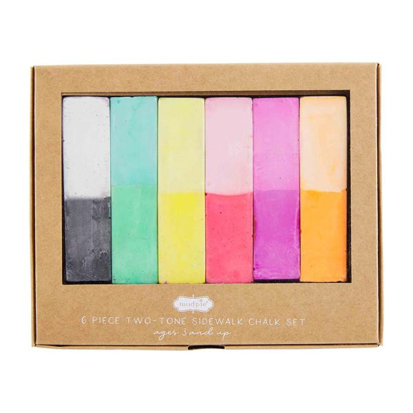 Color-Block Rainbow Chalk Set | Mud Pie