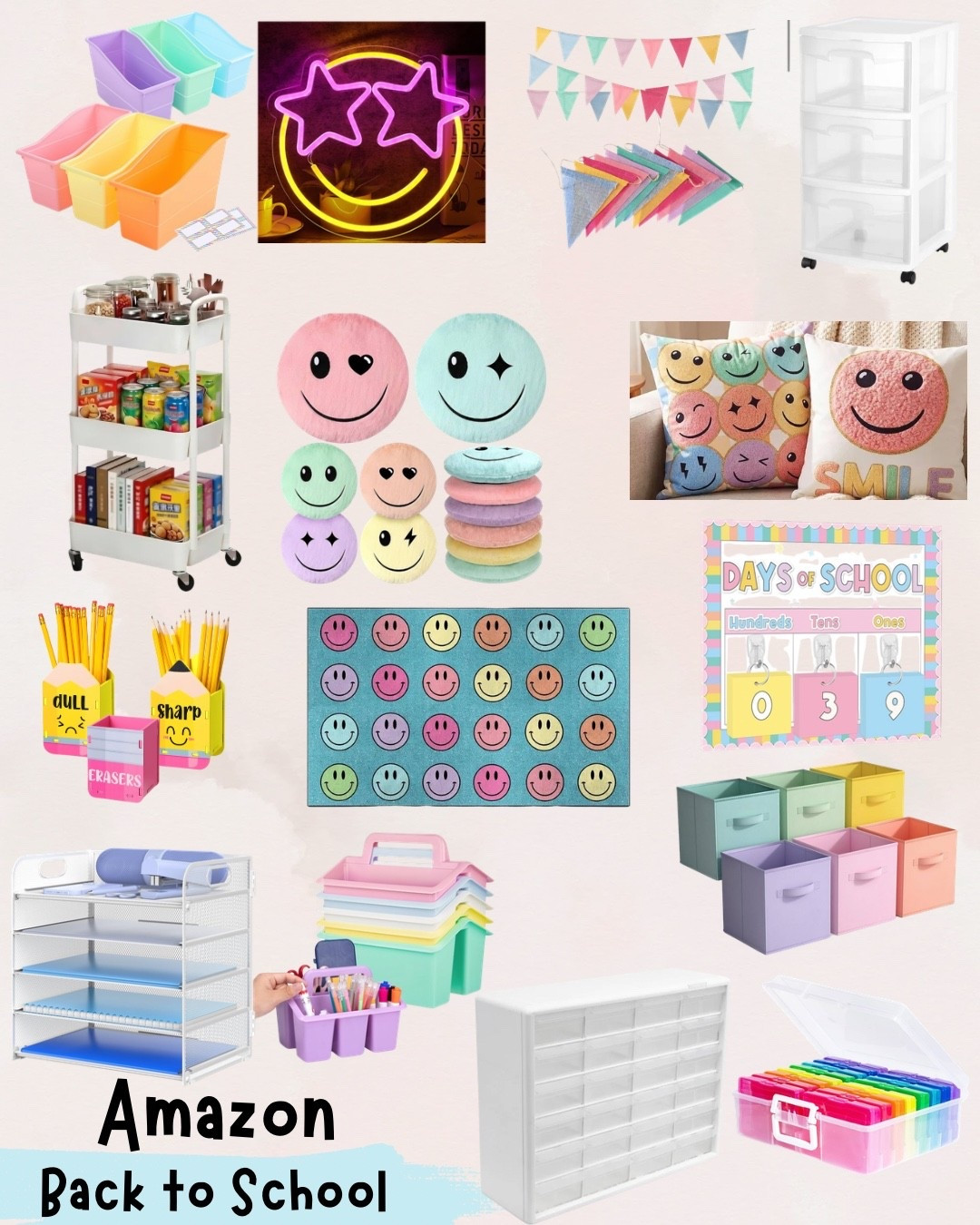 Back to school. Classroom decor. Classroom organization. Classroom bins. Pastel classroom. Elementary school classroom. Smiley classroom. Amazon teacher

#LTKKids #LTKSeasonal #LTKHome