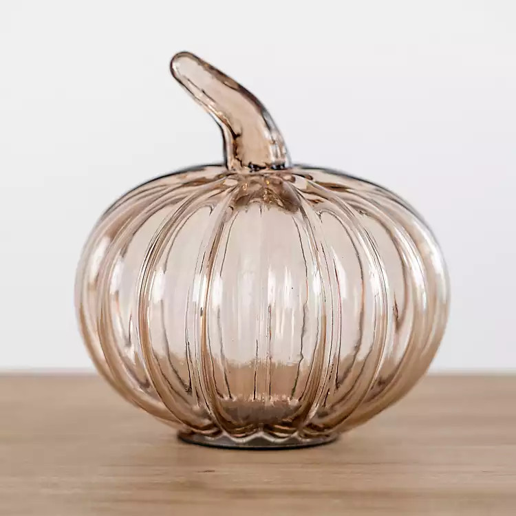 Gray Glass Pumpkin Statue, 7.8 in. | Kirkland's Home