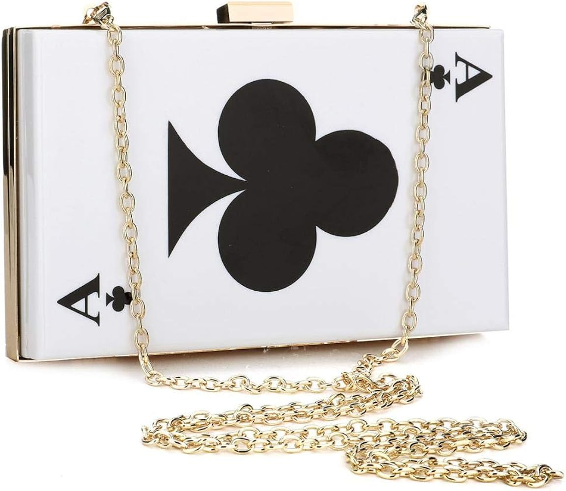 EROGE Acrylic Clutch Purse Perspex Box Colorful Geometric Design Handbags for Women | Amazon (US)