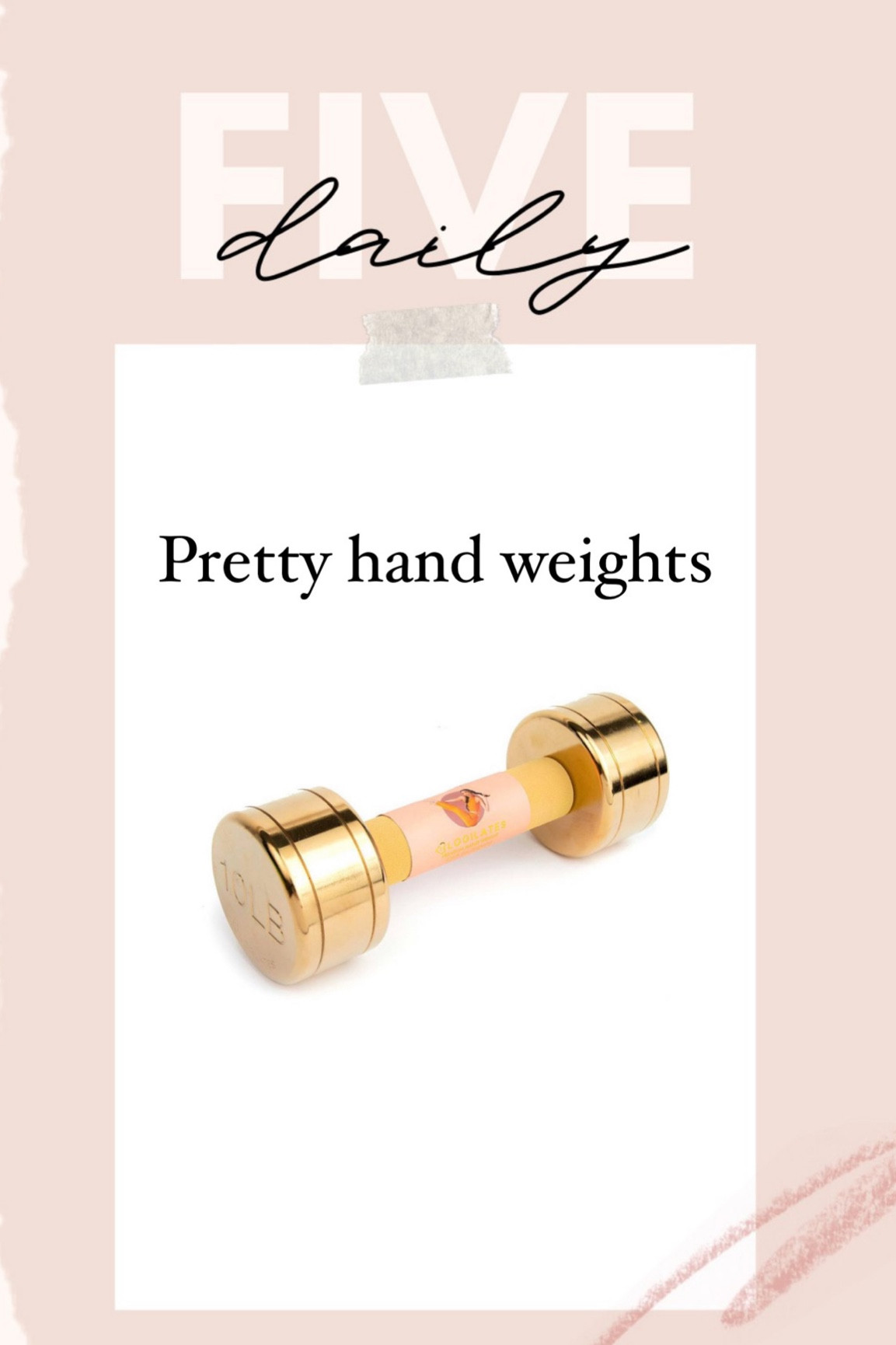 Hand weights for your home gym. Gold home accents 


#LTKhome #LTKfitness #LTKfindsunder50