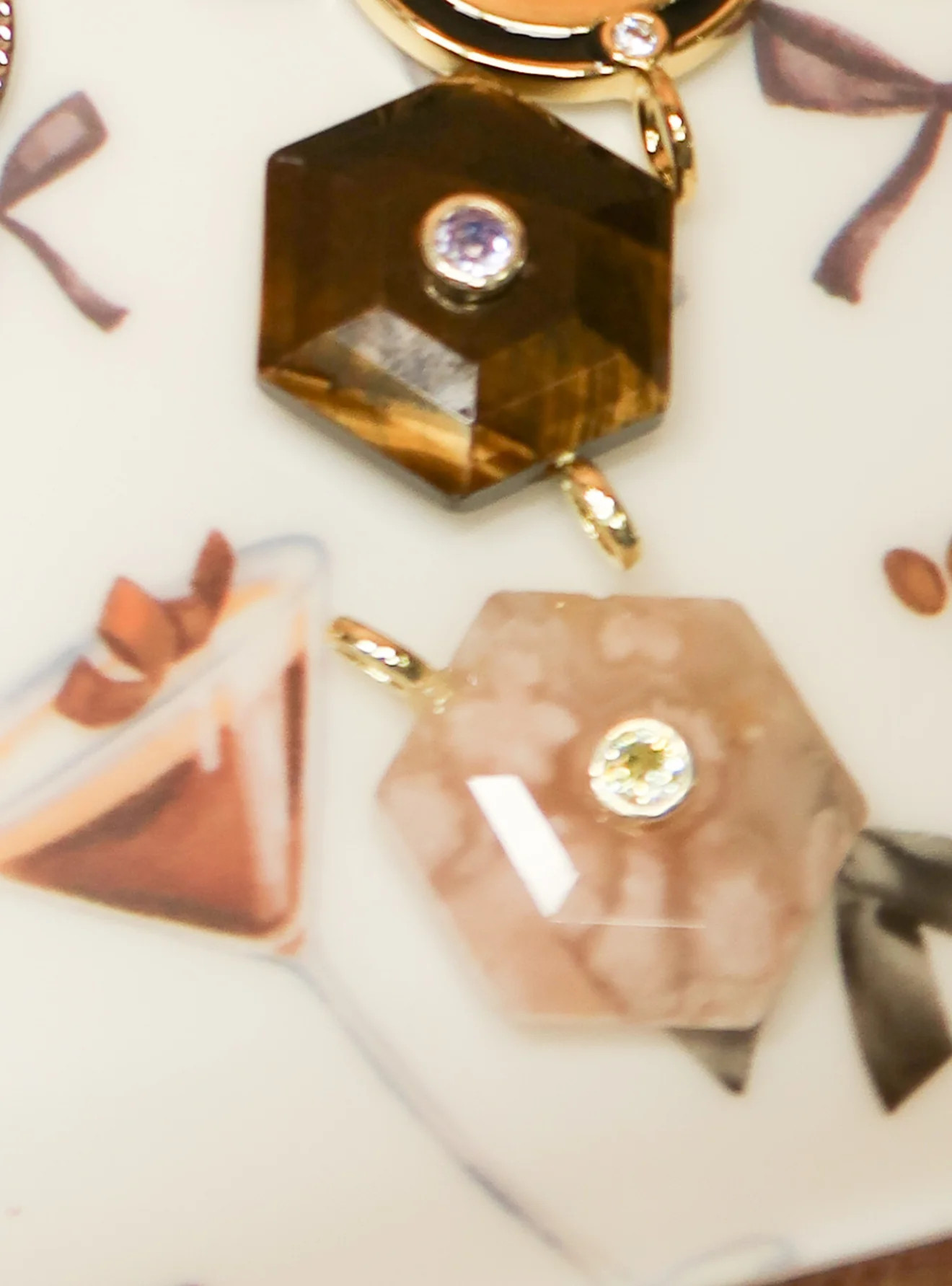 Homecoming Natural Stone Crystal Charm | KC Chic Designs