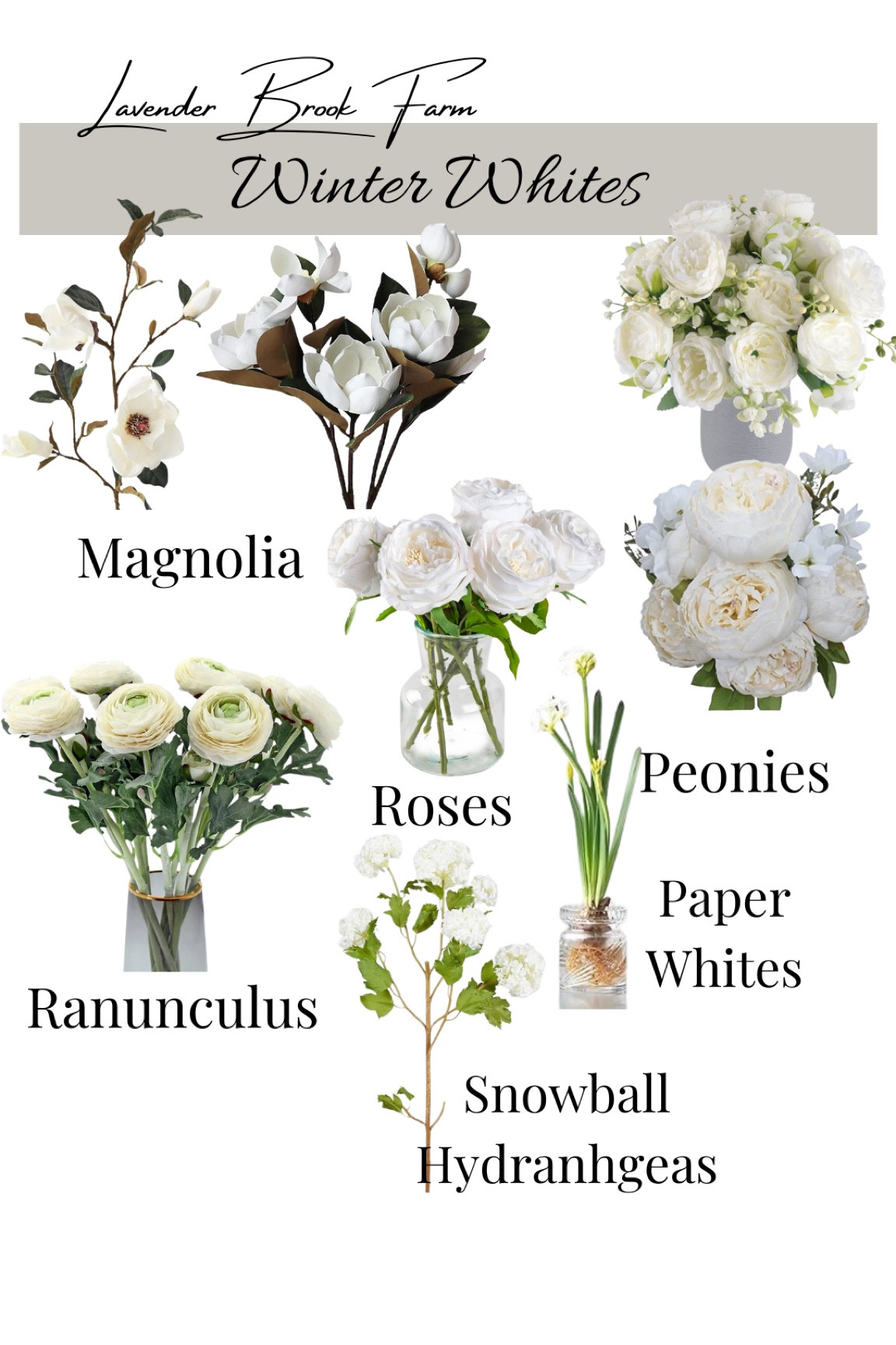 I love to bring in reflective, white light, and make the color of snow in the winter months through pretty winter white florals. 

#LTKSeasonal #LTKHome